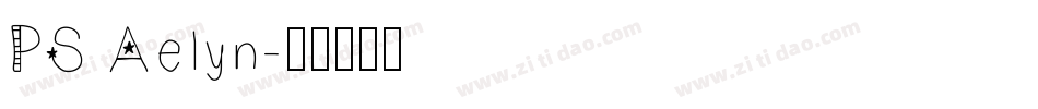 PS Aelyn字体转换